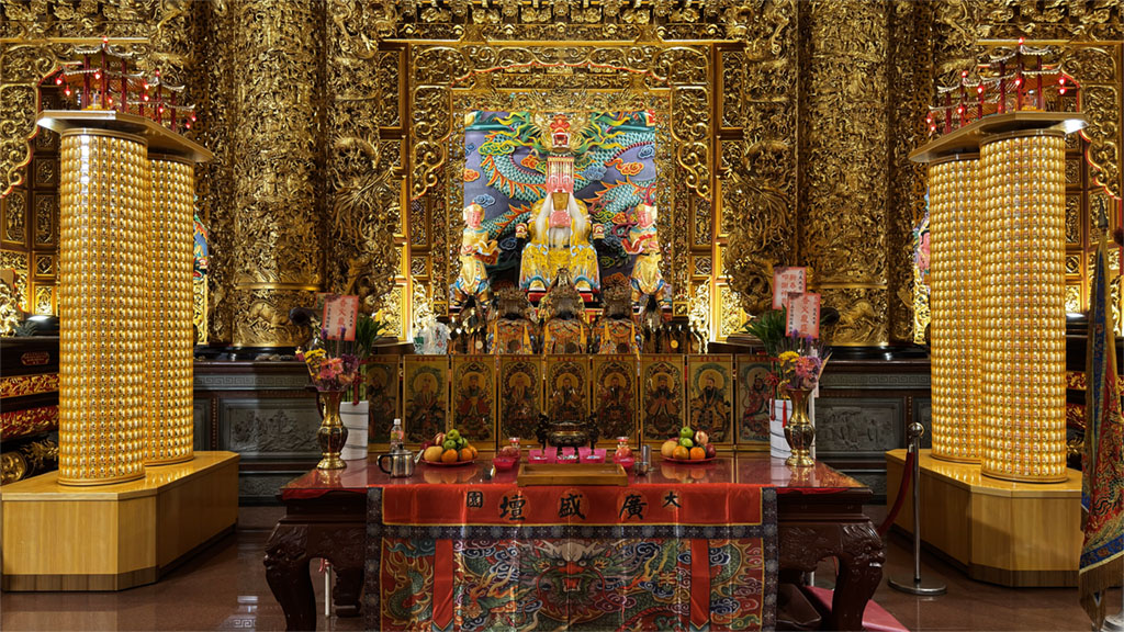 大園仁壽宮屏風柱燈